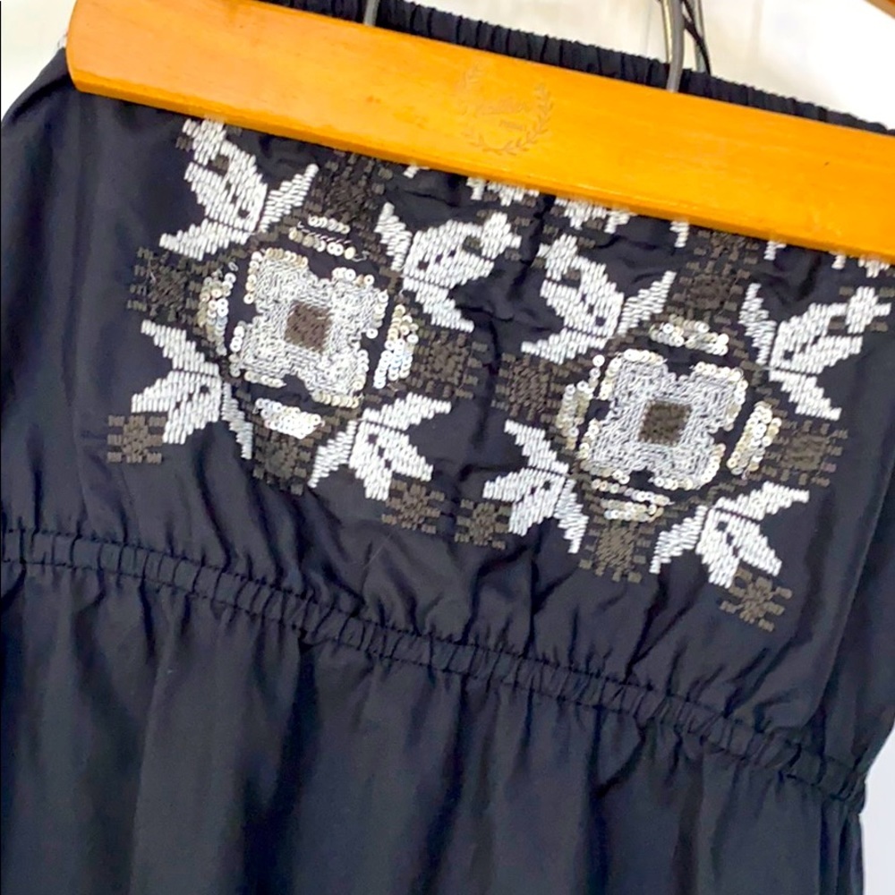 Roxy Strapless Dress / Tunic Size Medium Black